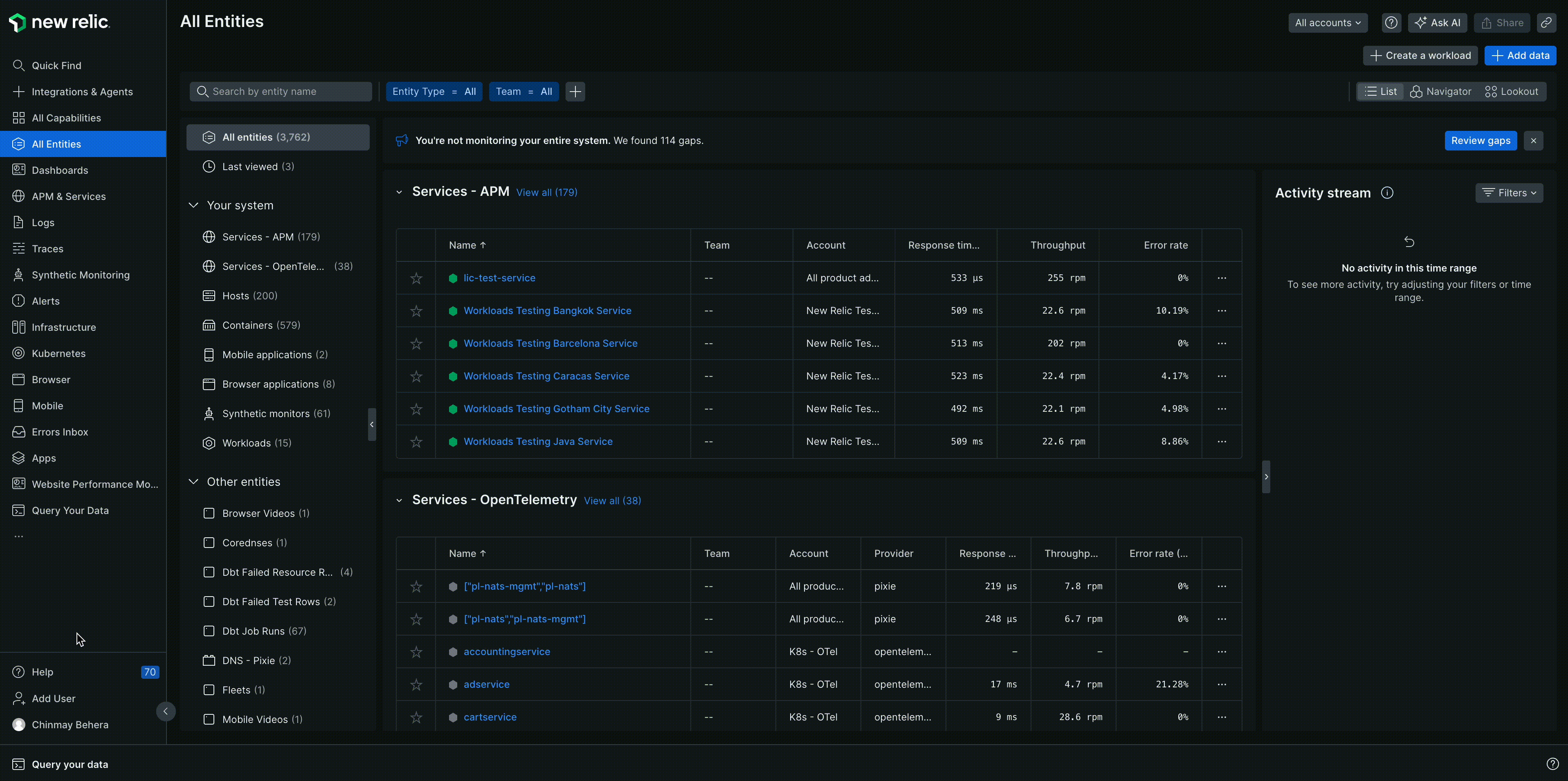 Data explorer view Data explorer view